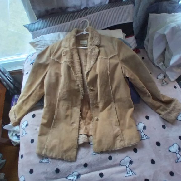 leather/suede women coat - Picture 4 of 16